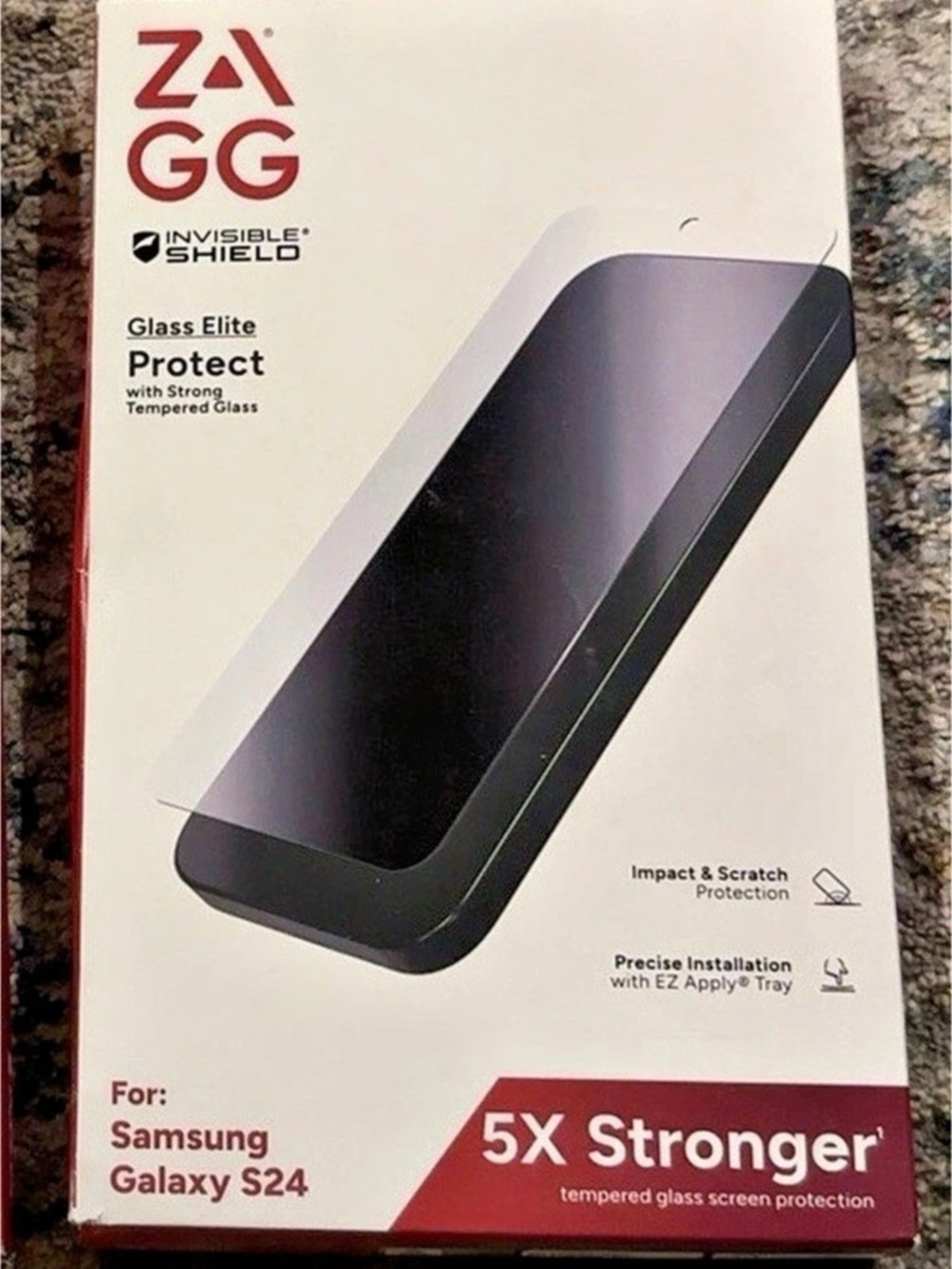 ZAGG Glass Elite Protect Screen Protector for Samsung Galaxy S24 NWT